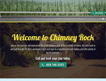 Tablet Screenshot of chimneyrockrvpark.com
